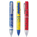 LED Projection Wide Body Plastic Pen - Color Projection Image